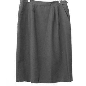 Casablanca II, Size 18, Black Lined Pencil Skirt